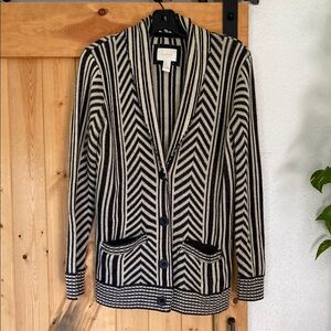 Forever 21 Black and White Geometric Blazer